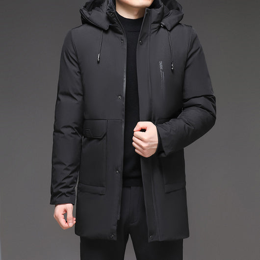 Chaqueta Acolchada de Invierno con Capucha para Hombre - Image 3