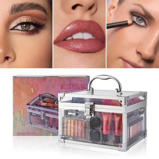 Kit Completo de Maquillaje Facial: Rubor, Sombra y Labial Estilo Europeo y Americano - Image 3