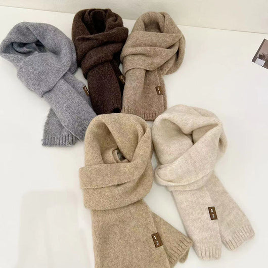 Bufanda Infantil Otoño Invierno Cashmira Artificial con Flor Clip - Image 4