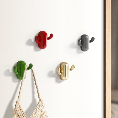 Mueble Zapatero Nórdico Minimalista con Perchero y Diseño de Cactus - Image 4