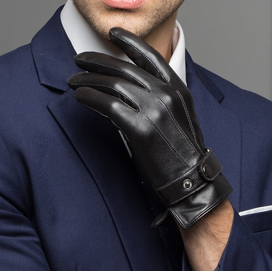 Guantes de Invierno Impermeables de Piel de Oveja con Forro Térmico - Image 3