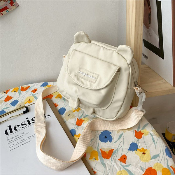 Bolsa Mensajera Osito Kawaii - Diseño Tierno para Estudiantes
