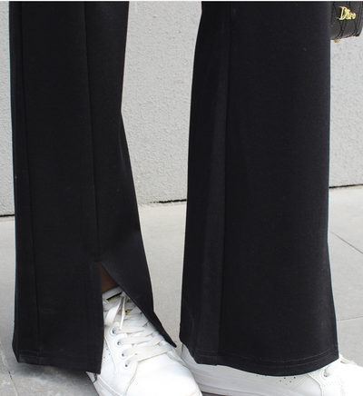 Pantalón Cintura Alta con Letras Estampadas y Aberturas - Image 19