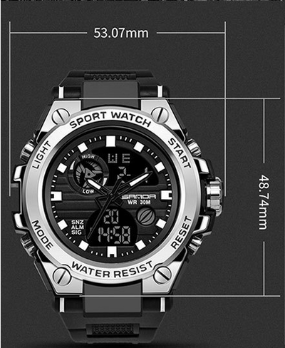 Reloj Deportivo Dual Display con Energía Cinética - Image 6