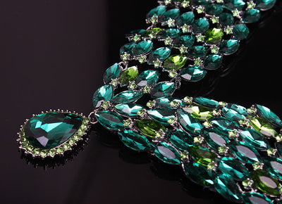 Juego de Collar y Aretes de Cristal Africano - Image 5