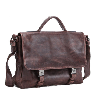 Bolsa Mensajera de Cuero Genuino para Hombre - Image 5