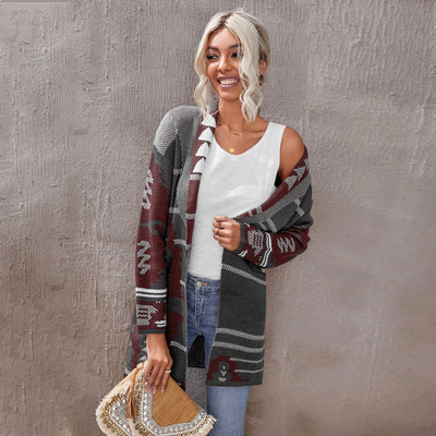 Cardigan de Cashmere con Botones Estampados para Mujer - Image 12