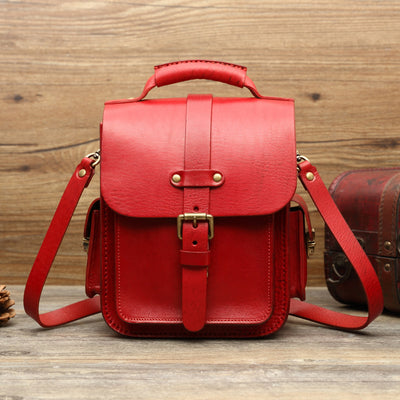 Mochila Retro Artesanal con Bandolera Diagonal