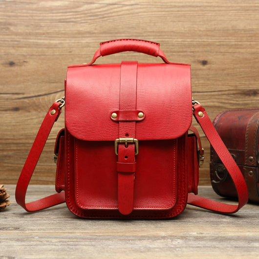 Mochila Retro Artesanal con Bandolera Diagonal