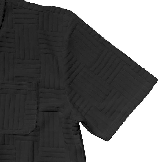 Camisa Casual Jacquard con Solapa y Botones - Conjunto Elegante para Hombre - Image 63