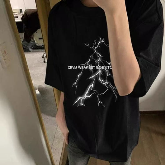 Camiseta Corta Estampado Rayo para Hombre - Image 6