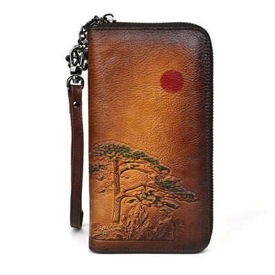 Cartera Larga de Cuero para Mujer Amanecer - Image 5