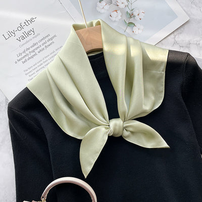 Pañuelo de Seda Elegante Retro para Primavera y Otoño - Image 18
