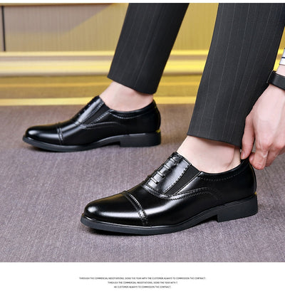 Zapatos de Cuero Formales Puntiagudos para Hombre - Estilo Ejecutivo Británico - Image 28