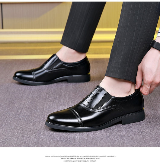 Zapatos de Cuero Formales Puntiagudos para Hombre - Estilo Ejecutivo Británico - Image 28