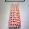 Vestido Pastel Cintura Alta con Costuras Industriales