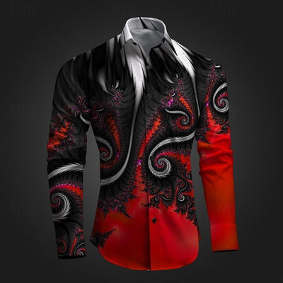 Camisa Casual Estampada Slim Fit para Hombre - Manga Larga Otoño Invierno - Image 6