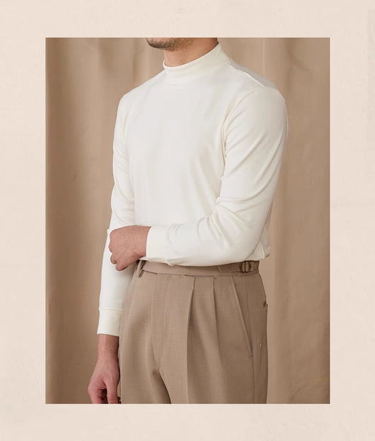 Suéter Cuello Alto Elástico Térmico para Desplazamientos - Image 16