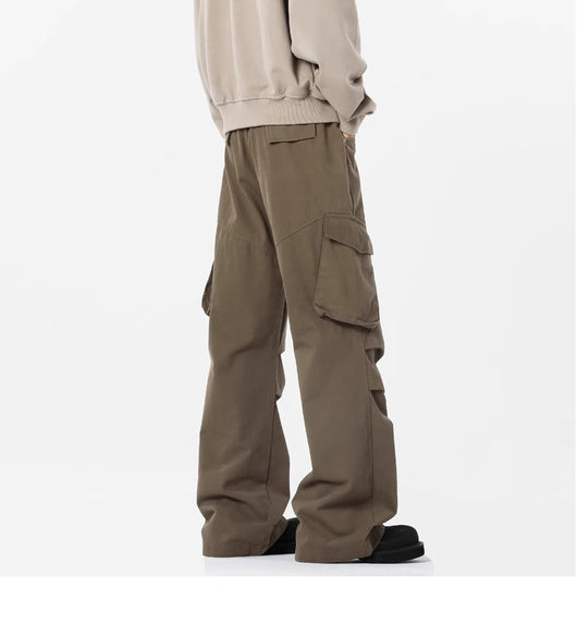 Pantalones Rectos Casuales Retro - Estilo Urbano Moderno para Hombre - Image 19