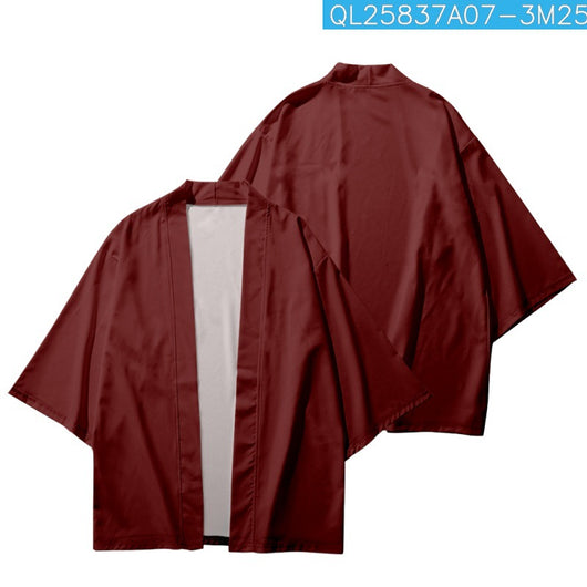 Cardigan Robe Corto con Estampado 3D para Hombre - Image 7