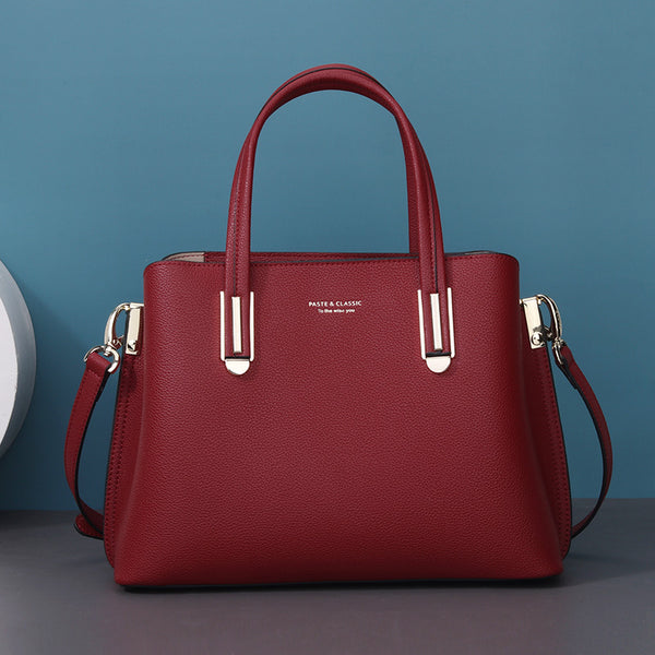 Bolso Mensajero de Cuero Negro para Mujer - Gran Capacidad - Image 12