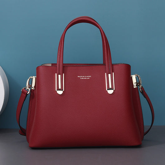 Bolso Mensajero de Cuero Negro para Mujer - Gran Capacidad - Image 12
