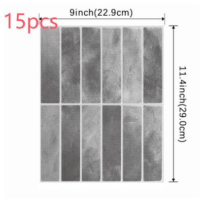 Adhesivo de Pared 3D Estéreo Resistente al Agua y Calor - Papel Tapiz Autoadhesivo para Cocina y Baño - Image 45