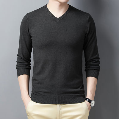 Suéter de Lana Merino con Cuello en V para Primavera - Image 17