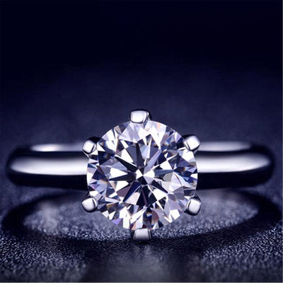 Anillo de Moissanita con Seis Garras para Mujer - Image 14
