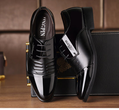 Zapatos Casuales de Novio para Otoño con Aumento de Altura en Negro - Image 15