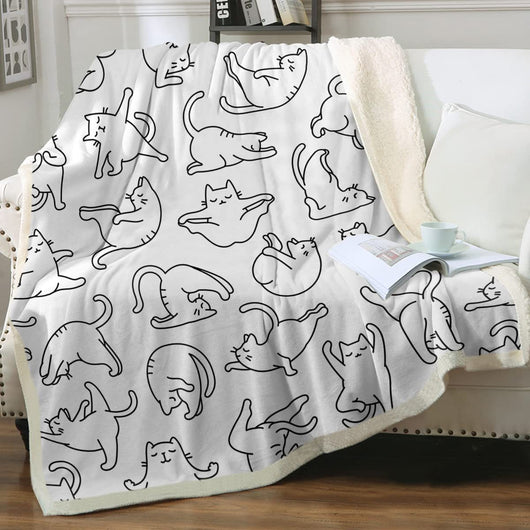Manta Sherpa para Niños con Estampado de Animales - Doble Capa - Image 33