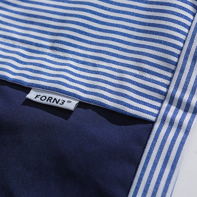Camisa Rayada de Manga Larga con Detalles de Costura en Solapa - Image 10