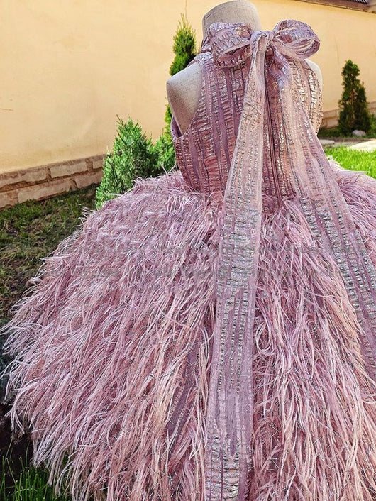 Vestido Pluma para Fotografía de Exámenes de Piano de Nivel Profesional - Image 5