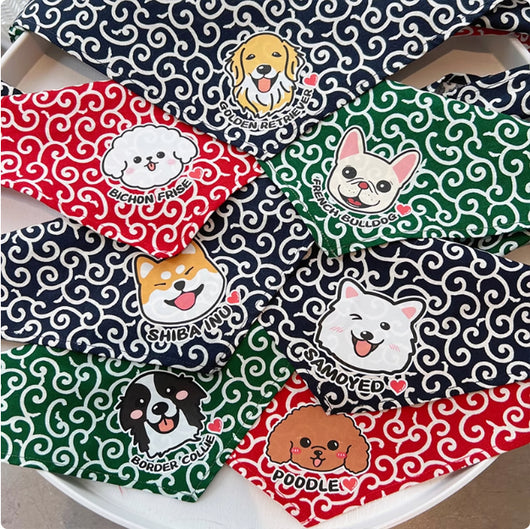 Pañoleta Triangular para Mascotas con Encaje Floral Tang - Image 13