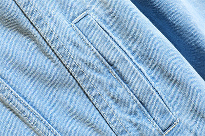 Chaqueta Denim Suelta con Capucha para Hombre - Image 5