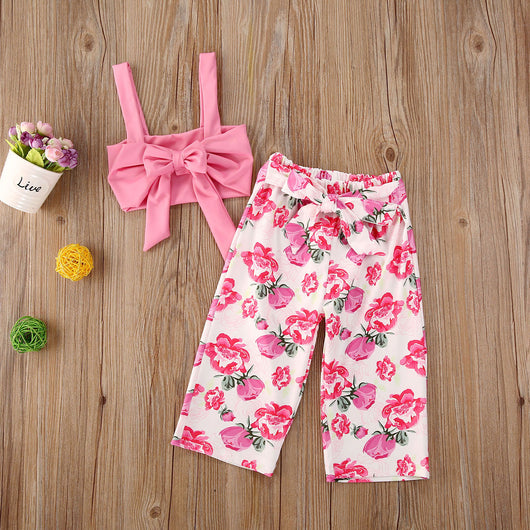 Conjunto Infantil Estampado Floral - Top Tubo y Pantalón Corto - Image 7