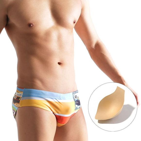 Bóxer de Baño Hombre Cintura Baja Secado Rápido
