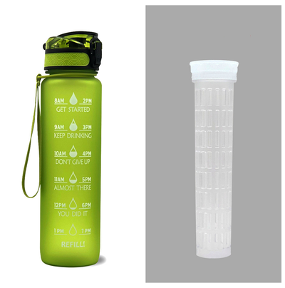 Botella Deportiva 1L Tritan con Marcador de Tiempo - Botella Motivacional Hermética para Fitness y Ciclismo - Image 40