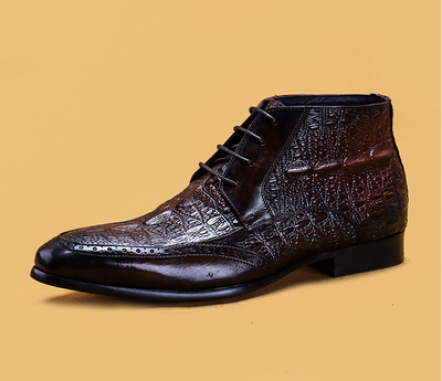Botas Martin de Cuero Genuino para Hombre - Primera Capa - Image 11