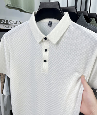 Playera Polo Hombre Jacquard Cuadros Transpirable Verano - Image 30