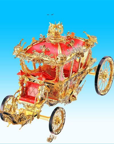 Carruaje de Princesa 3D - Puzzle Metálico Calabaza Armable - Image 7