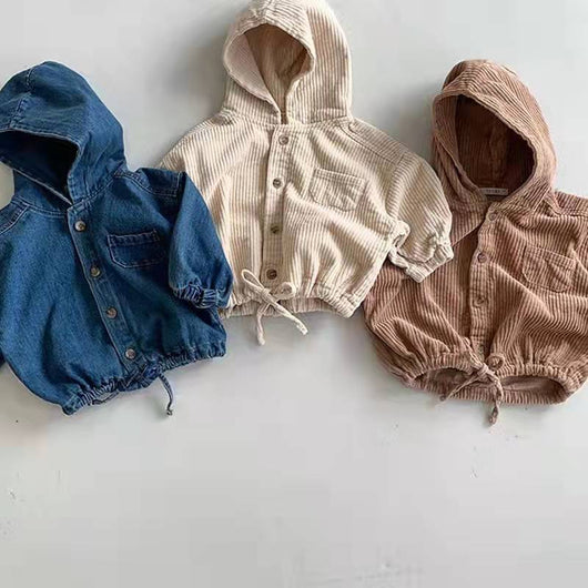 Chaqueta Casual de Pana con Capucha - Image 14