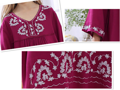 Vestido de Algodón Suave con Bordado Computarizado - Image 10