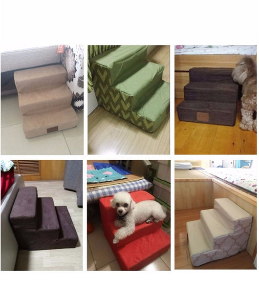 Escaleras para Perros con Peldaños de Espuma - Acceso Fácil a la Cama - Image 2