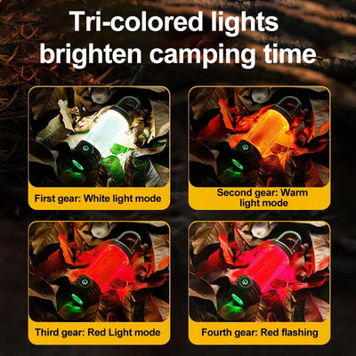 Linterna LED Recargable Multifuncional para Camping y Ciclismo Nocturno - Image 5