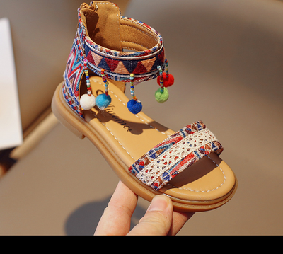 Sandalias de Vacaciones Étnicas y Estilo Internacional para Niñas - Image 31