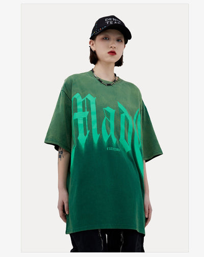 Camiseta Suelta con Letras Grandes - Manga Corta Estilo Urbano - Image 8