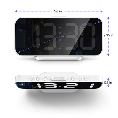 Reloj Despertador LED Cuadrado de Escritorio - Image 21