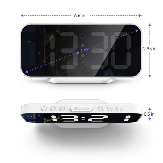 Reloj Despertador LED Cuadrado de Escritorio - Image 21