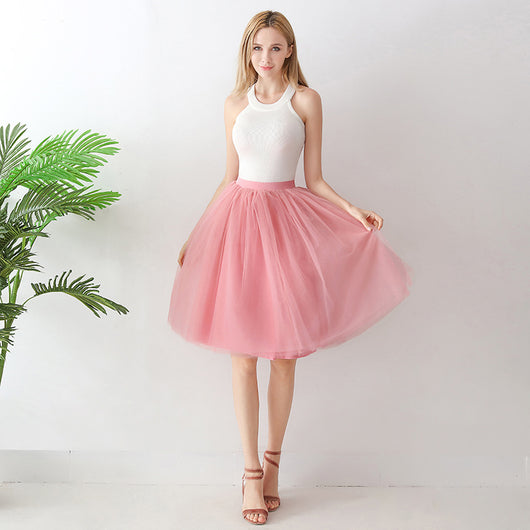 Falda Plisada de Tul con Vuelo - Falda A-Línea Elegante para Mujer - Image 18